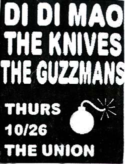 [Handbill by Steve of the Knives. 2000]